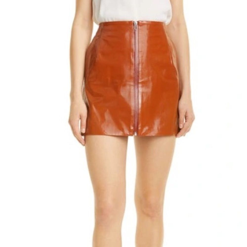 Remain Birger Christensen leather Katy skirt 10